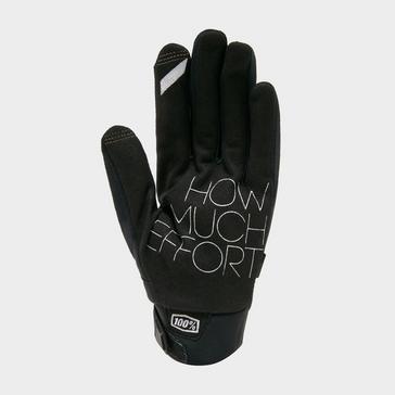 Black 100% Men's Brisker Waterproof Gloves