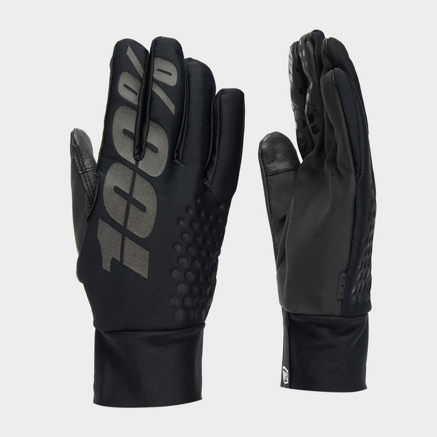 Black 100% Men's Brisker Hydromatic Waterproof Gloves image 1