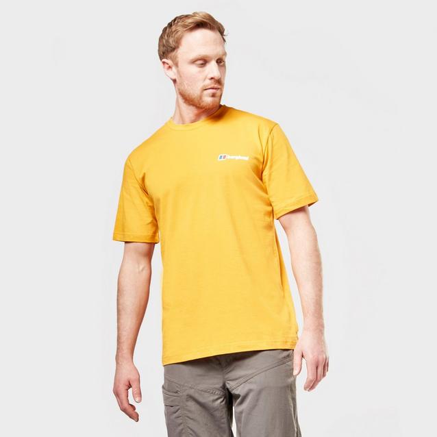 Yellow Berghaus Men's Small Logo T-Shirt image 1