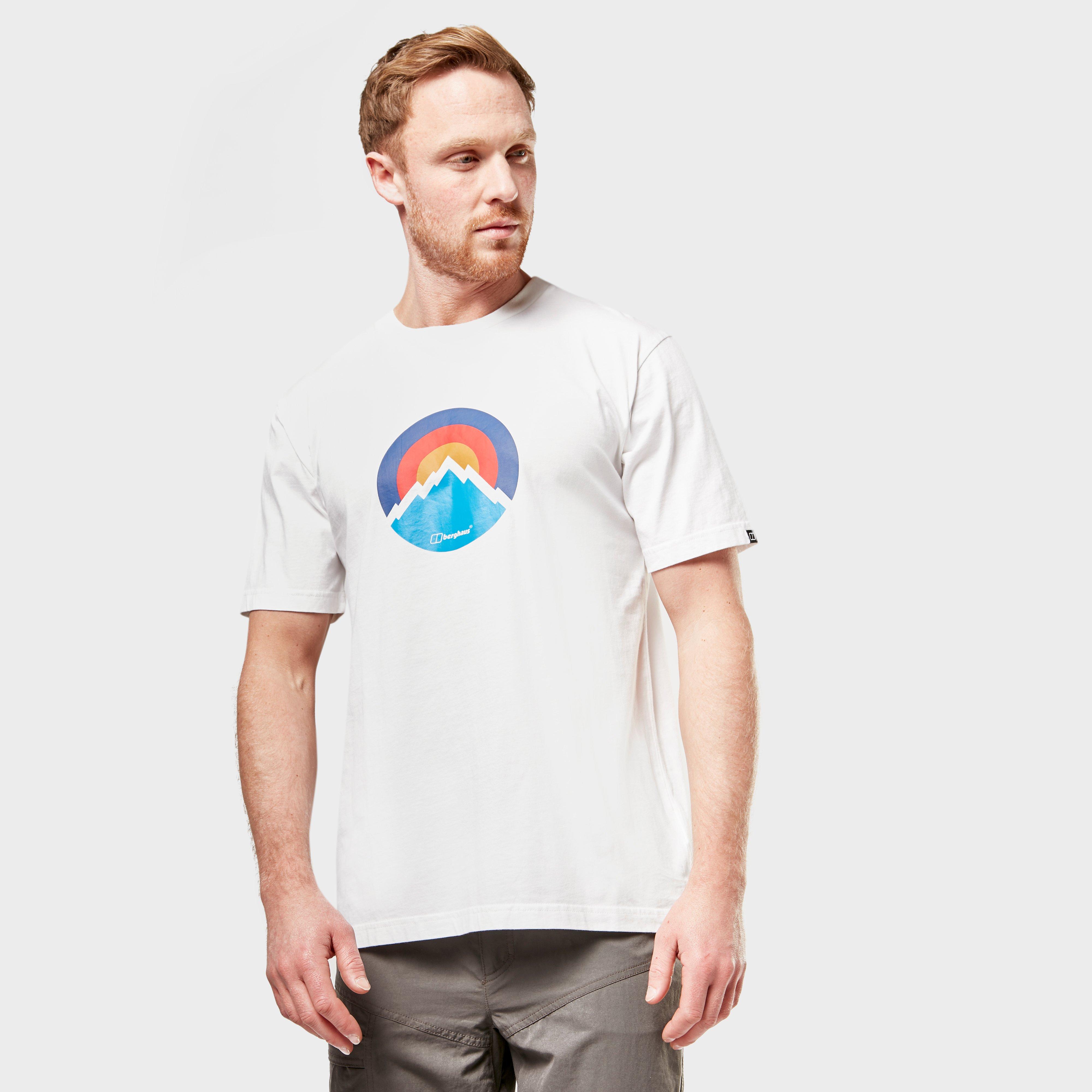 Image of Berghaus Men's Modern Mountain Logo T-Shirt - White/Wht, White/WHT