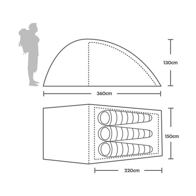 Berghaus cairngorm 3 store person tent