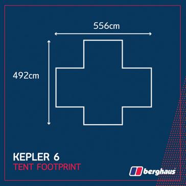 Black Berghaus Kepler 6 Tent Footprint
