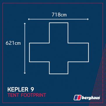 Black Berghaus Kepler 9 Tent Footprint