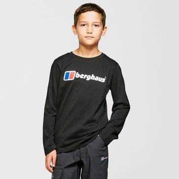 Black Berghaus Logo Long Sleeve T-Shirt Junior