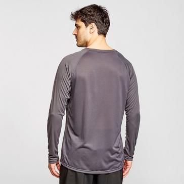 Grey OEX Men's Zephyr Long Sleeve T-Shirt