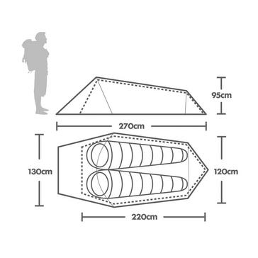 Green VANGO Nyx 200 Tent