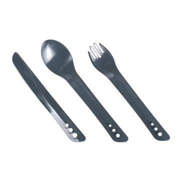 Grey LIFEVENTURE Ellipse Camping Cutlery Set