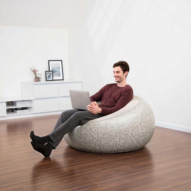 Inflatable Donut Chair Vango Deluxe Inflatable Flocked Chair