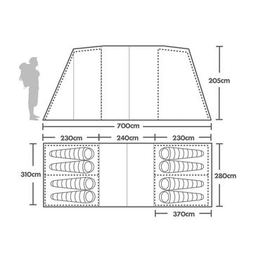Zenobia 8 Nightfall Tent