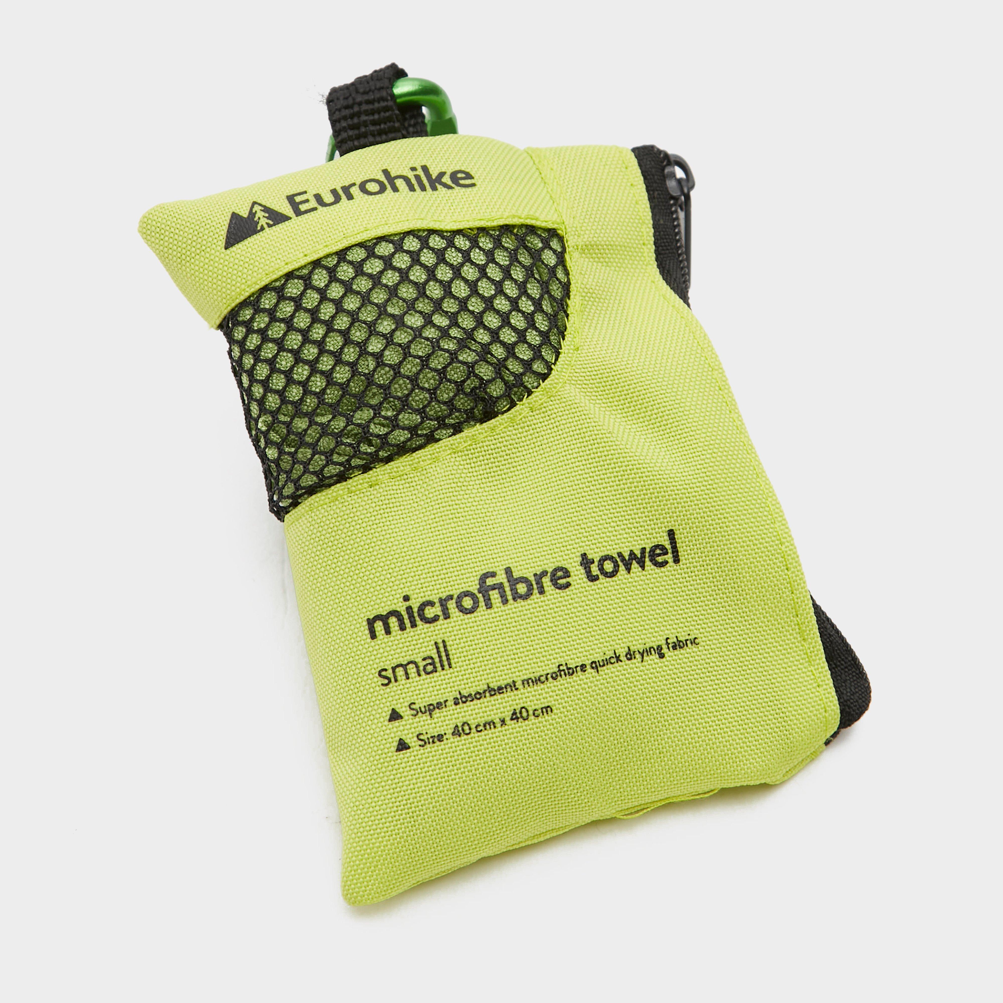 Image of Eurohike Microfibre Mini Clip Towel (40X40Cm) - Green/Green, Green/Green