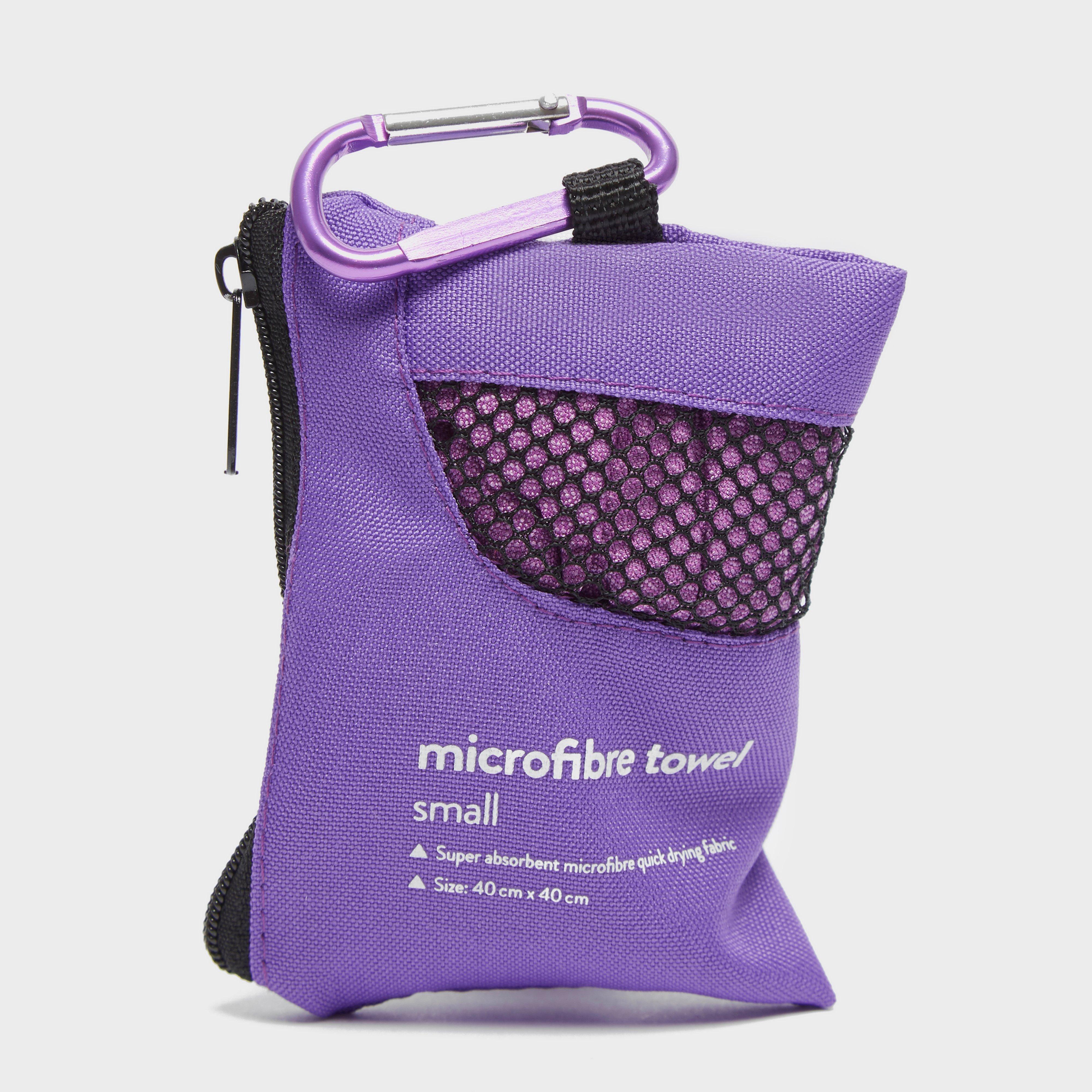 Image of Eurohike Microfibre Mini Clip Towel (40X40Cm) - Only At Go - Purple/Pnk, Purple/PNK