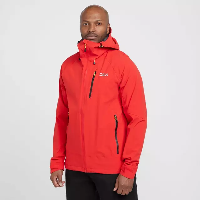 Mens red waterproof outlet jacket