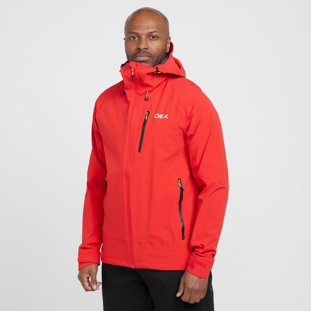 Red mens deals rain jacket