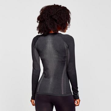 Black Odlo Women’s Performance Warm Long Sleeve Base Layer Top
