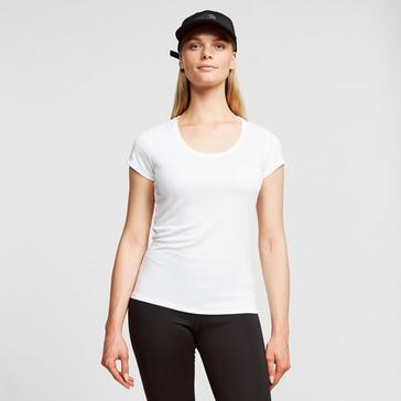 White Odlo Women’s Active F-Dry Light Baselayer T-Shirt