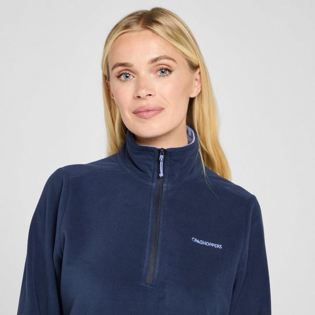 Maglia Pile Uomo Craghoppers Esk Mezza Cerniera – Blu, Taglia XS – Caldo E Asciugatura Rapida Per Escursioni