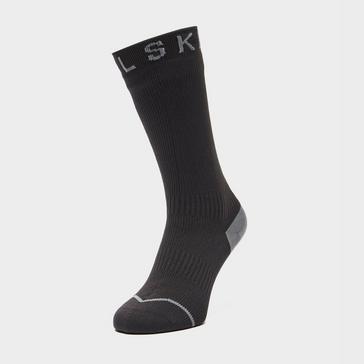 Black Sealskinz Waterproof All Weather Mid Length Socks