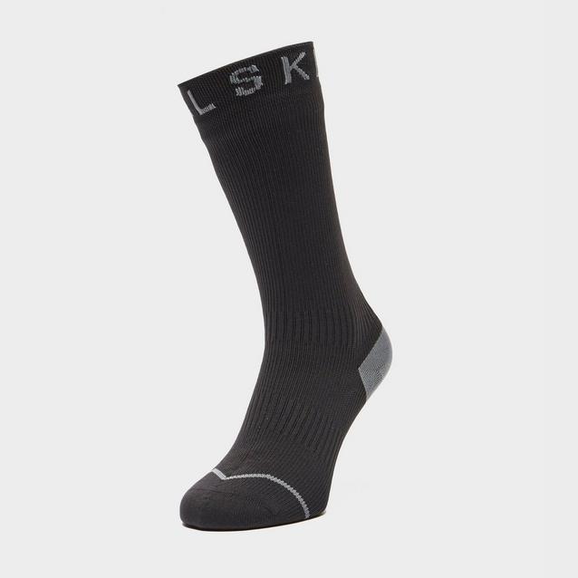 Red Sealskinz Waterproof All Weather Mid Length Socks image 1