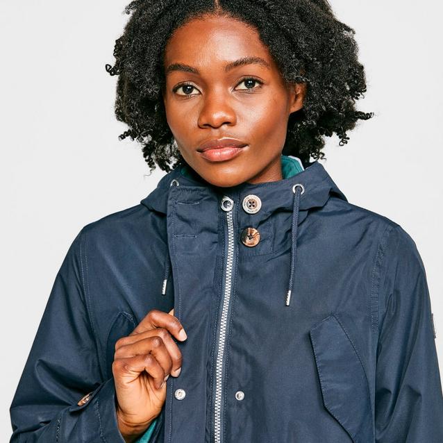 Saphirose Womens Long Hooded Rain Jacket Regatta Bergonia Womens