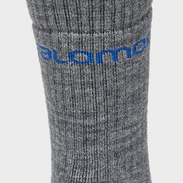 Grey Salomon Men's 2 Pack Mid Weight Outdoor Merino Socks