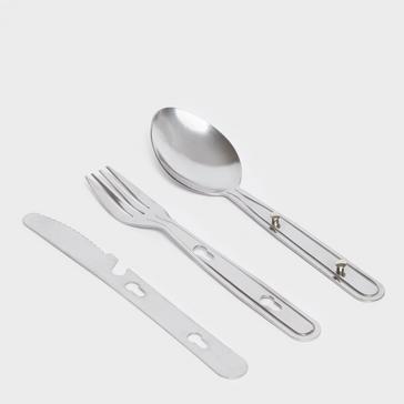 Silver HI-GEAR Heavy Duty Cutlery Set