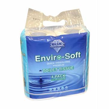 SILVER BLUE DIAMOND Enviro-Soft Toilet Roll (4-pack)