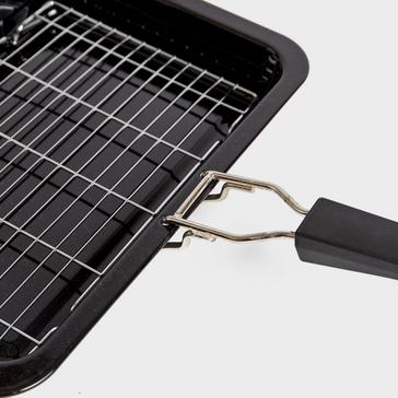 SILVER Quest Enamel Folding Handle Non-Stick Grill Pan