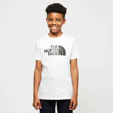White The North Face Boy's Easy Tee