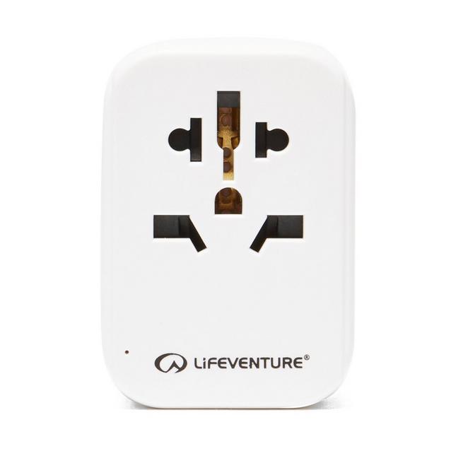 white LIFEVENTURE World to USA Adapter and USB image 1