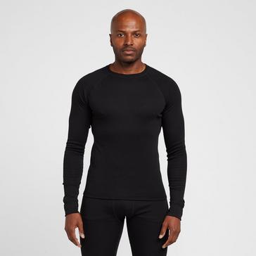 KooGa Men's Long Sleeve Compression Tee Black