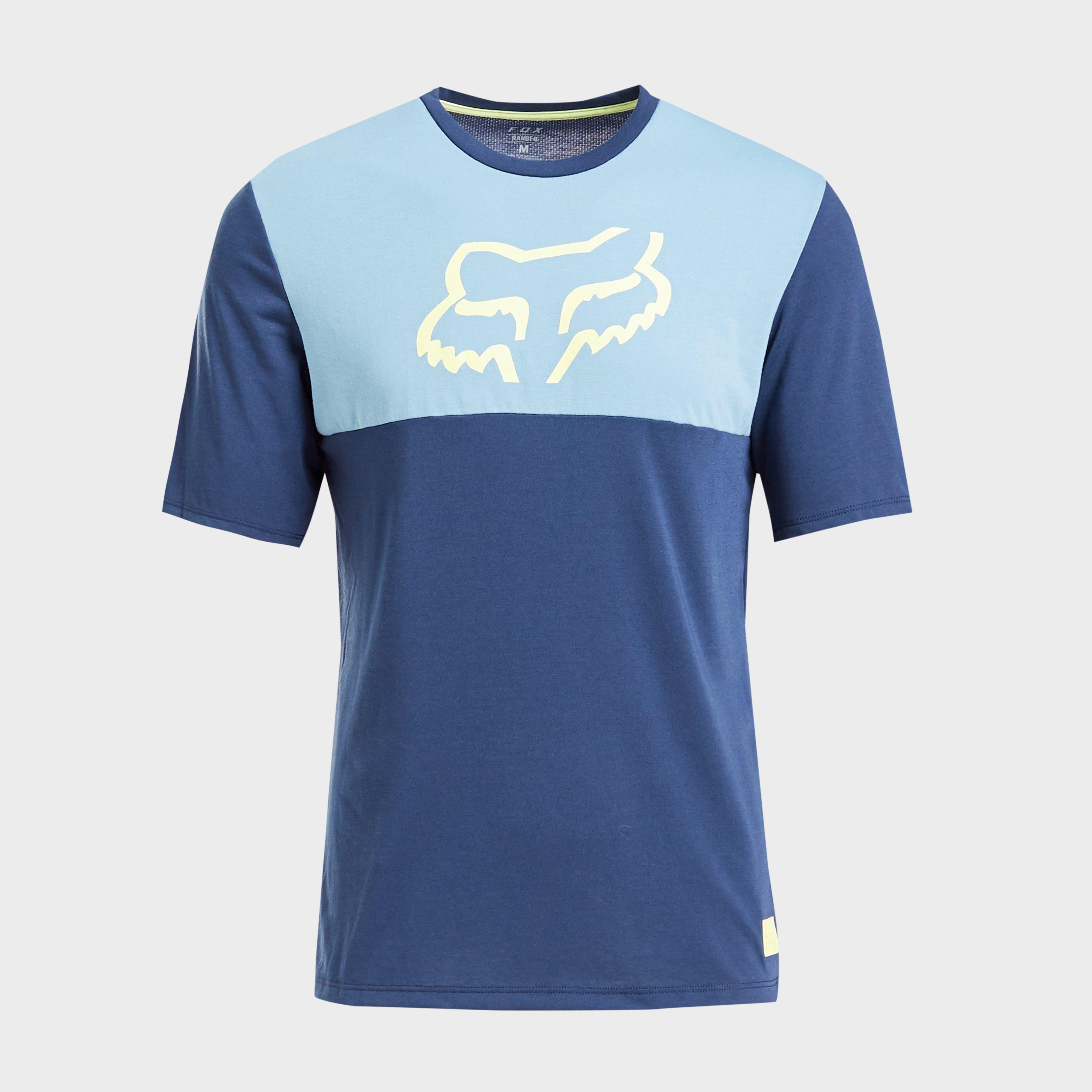 FOX Fox Mens Ranger drirelease Short Sleeve Jersey, Blue FOX Fox Mens Ranger drirelease Short Sleeve Jersey, Blue
