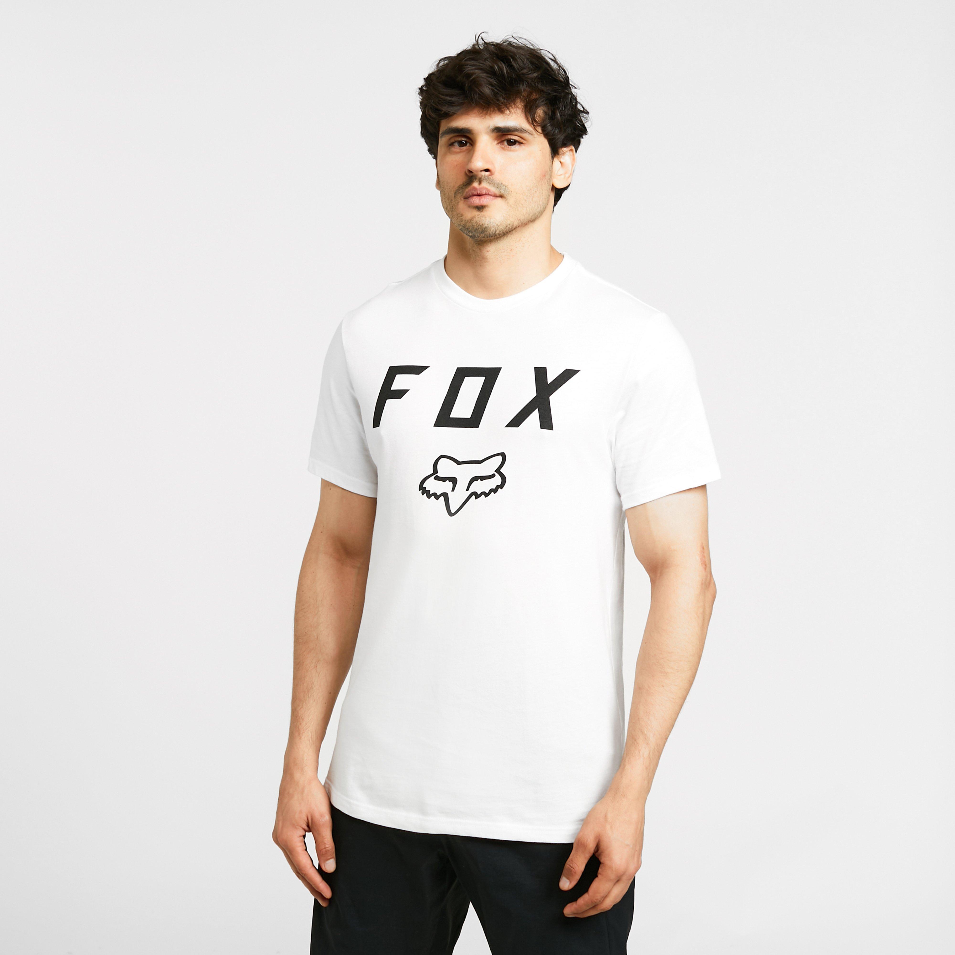 Image of Fox Cycling Legacy Moth Short Sleeved Tee - White/Wht, White/WHT