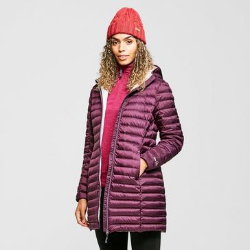 Purple Peter Storm Women's Long Down Jacket