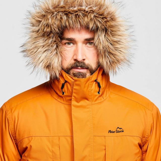 Peter Storm Peter Parka III Orange Parka Coat Mens SIZE UK MEDIUM