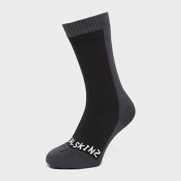 Black Sealskinz Waterproof Cold Weather Mid Length Sock