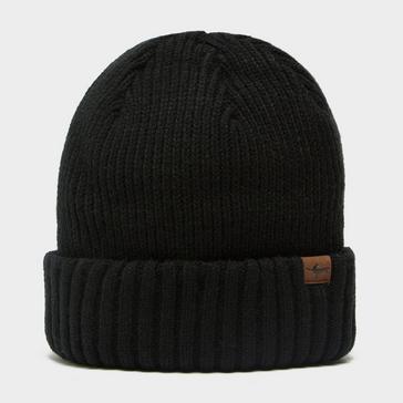 Black Sealskinz Waterproof Cold Weather Roll Cuff Beanie Hat