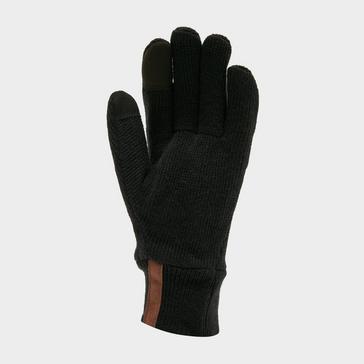 Black Sealskinz Windproof All Weather Knitted Gloves