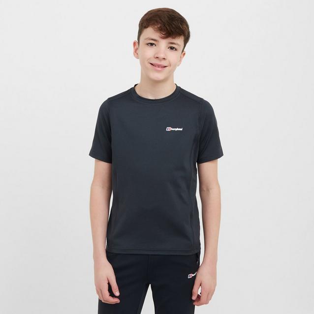 Berghaus Kids Logo Tech T Shirt Blacks