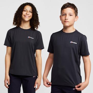 Black Berghaus Kids' Logo Tech T-Shirt