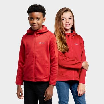 Red Berghaus Kids’ Privatale Full-Zip Hoodie