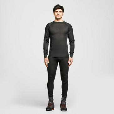 Men's Merino Baselayer Set (LS Shirt + Tights) S Black 1-pack