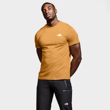 Yellow The North Face Men's Simple Dome T-Shirt