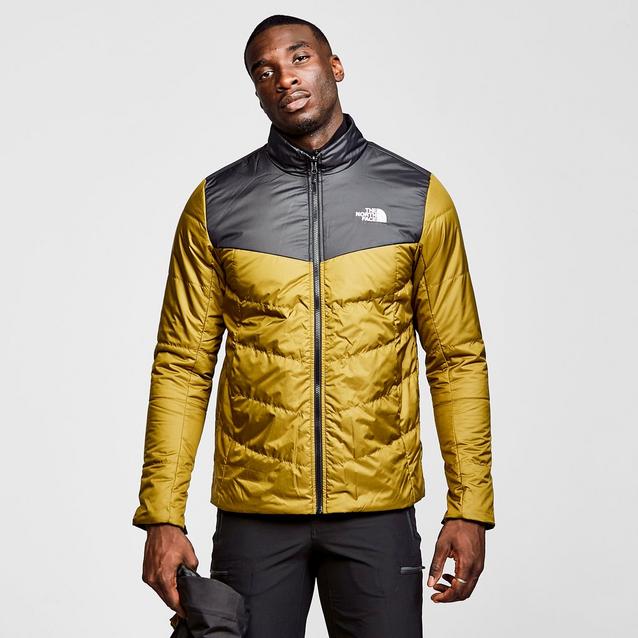 Khaki and black sale north face jacket