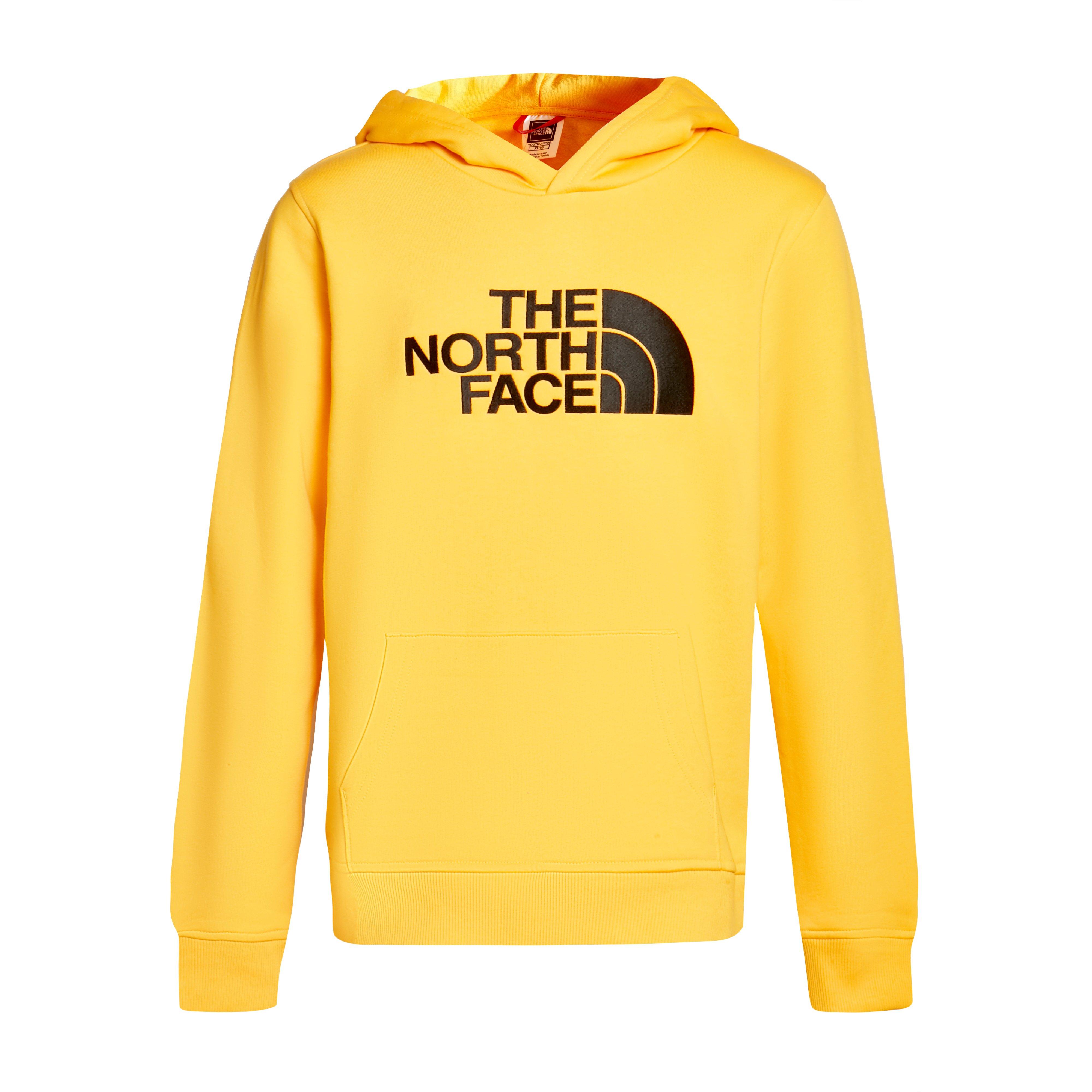 yellow north face sweater