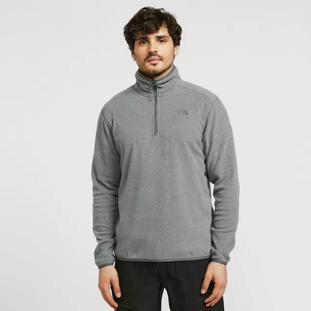 North face mens outlet fleece quarter zip