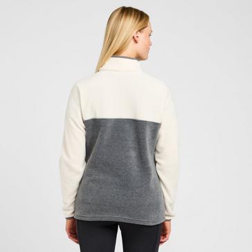 Grey Columbia Women’s Benton Springs Button-Up Pullover Fleece