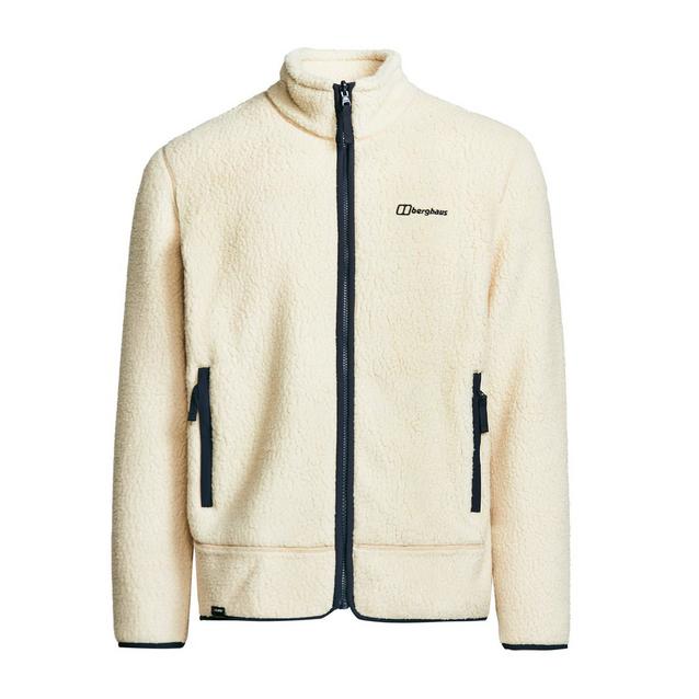 Mens white fleece on sale jacket