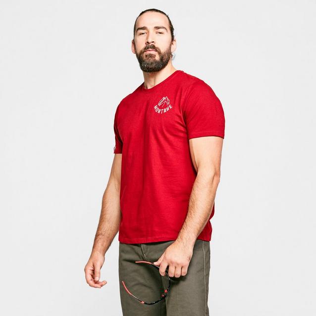 Red Montane Men's Mountain Lines T-shirt image 1