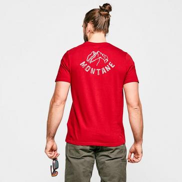 Red Montane Men's Mountain Lines T-shirt
