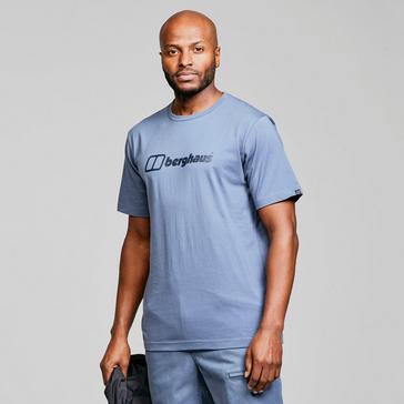 Blue Berghaus Men’s Short Sleeve Big Logo T-Shirt